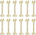 MECCANIXITY 12Pcs Table Number Holder 3.9 Inch Place Card Holder Picture Holders Gold Table Sign Holders for Wedding Anniversary Birthday Party