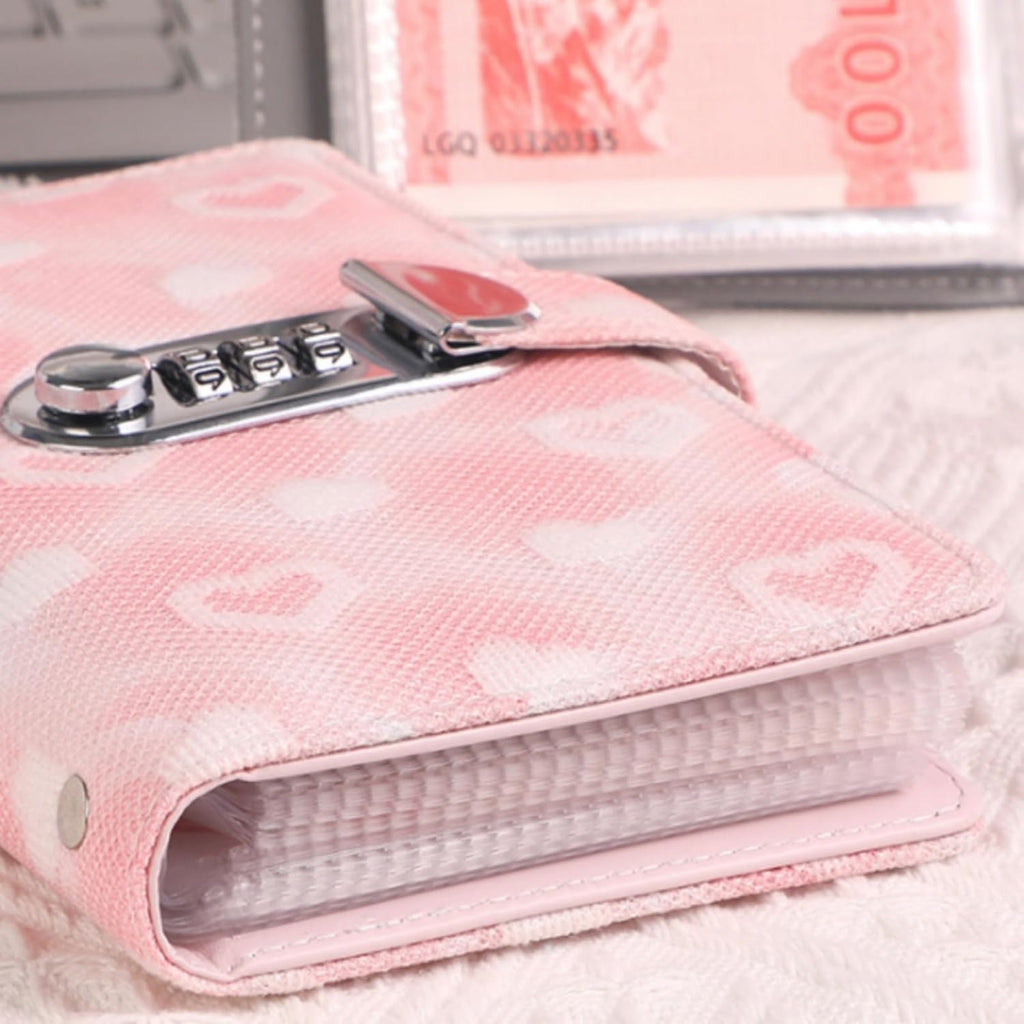 100 Envelope Challenge,Savings Challenges Book with Envelopes, Money Saving Binder Successfully Reach Your Savings Goals (Pink)