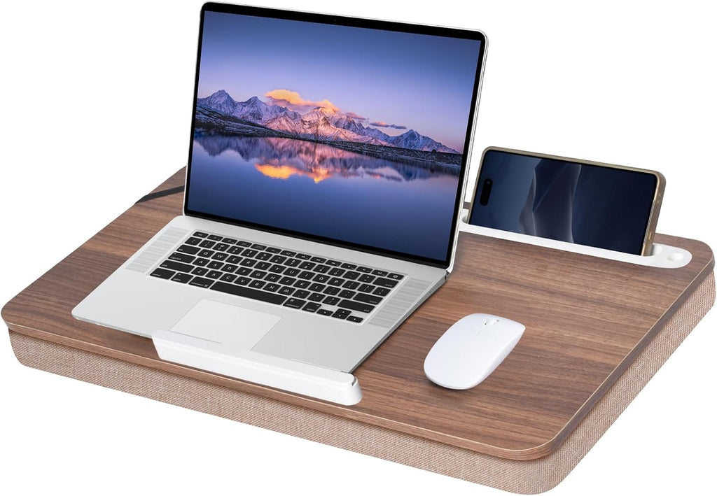 wishacc Lap Desk 24 inches Extra Large - Versatile and Comfortable for Work and Leisure