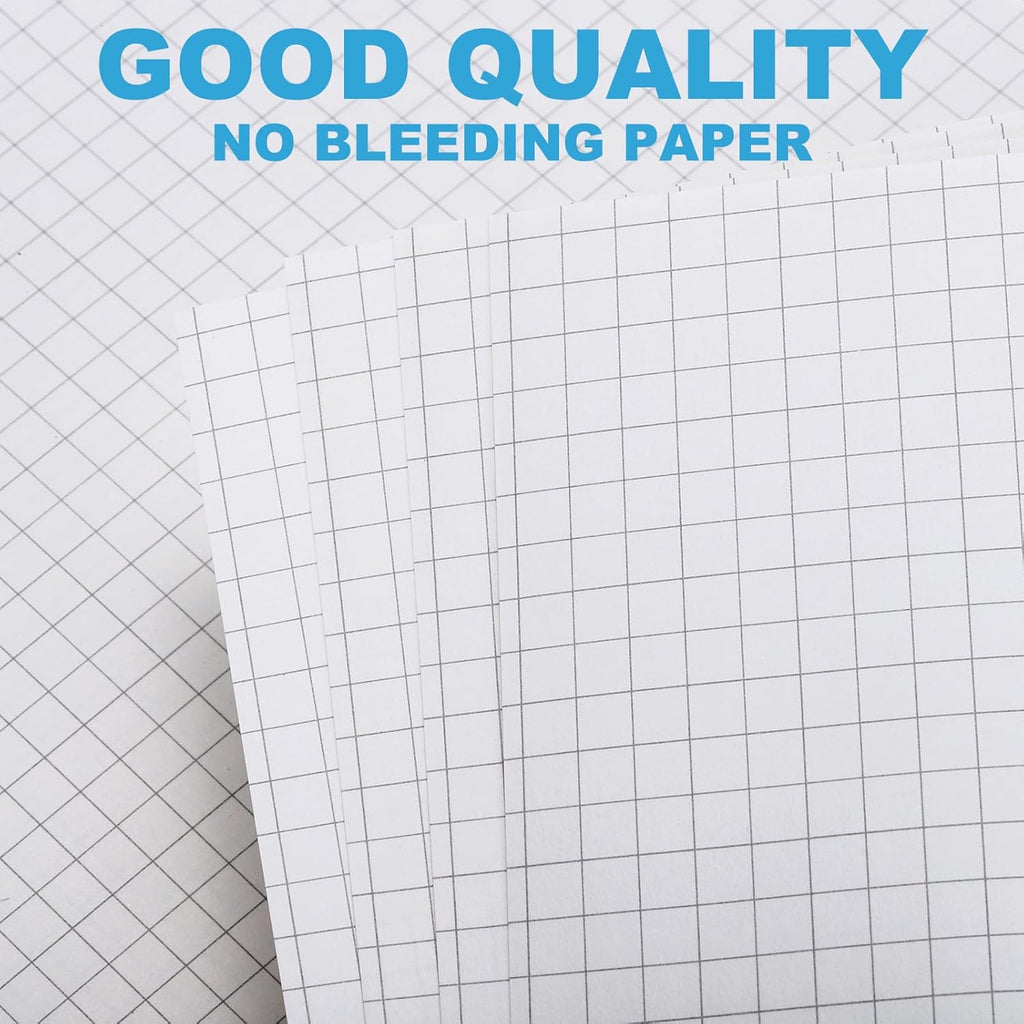 PATIKIL A5 Grid Refill Paper 6-Ring Binder Loose Leaf Planner Filler Paper Planner Inserts, 80 Sheets/160 Pages, Lined