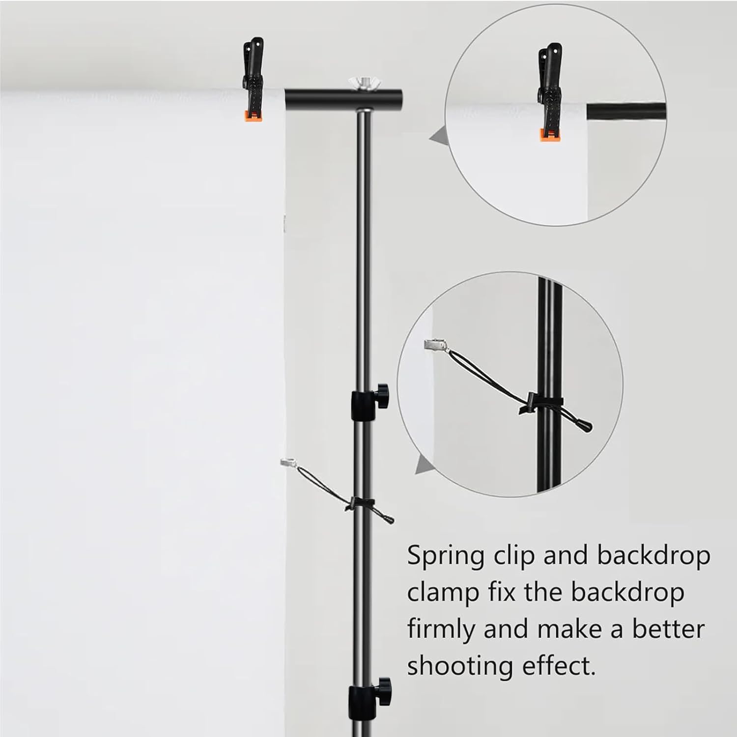Photo Backdrop Stand for Photography 7ft x 10ft Background Stands for Photoshoot Support Kit with Carry Bag for Photo Studio Parties Events Decoration