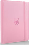 Trading Card Binder - 9 Pocket PU Cover Collection Book for 360 Cards, Premium Sturdy Holder Folders, Album for YuGiOh, MTG, TCG, Game & Sports Cards, Pink