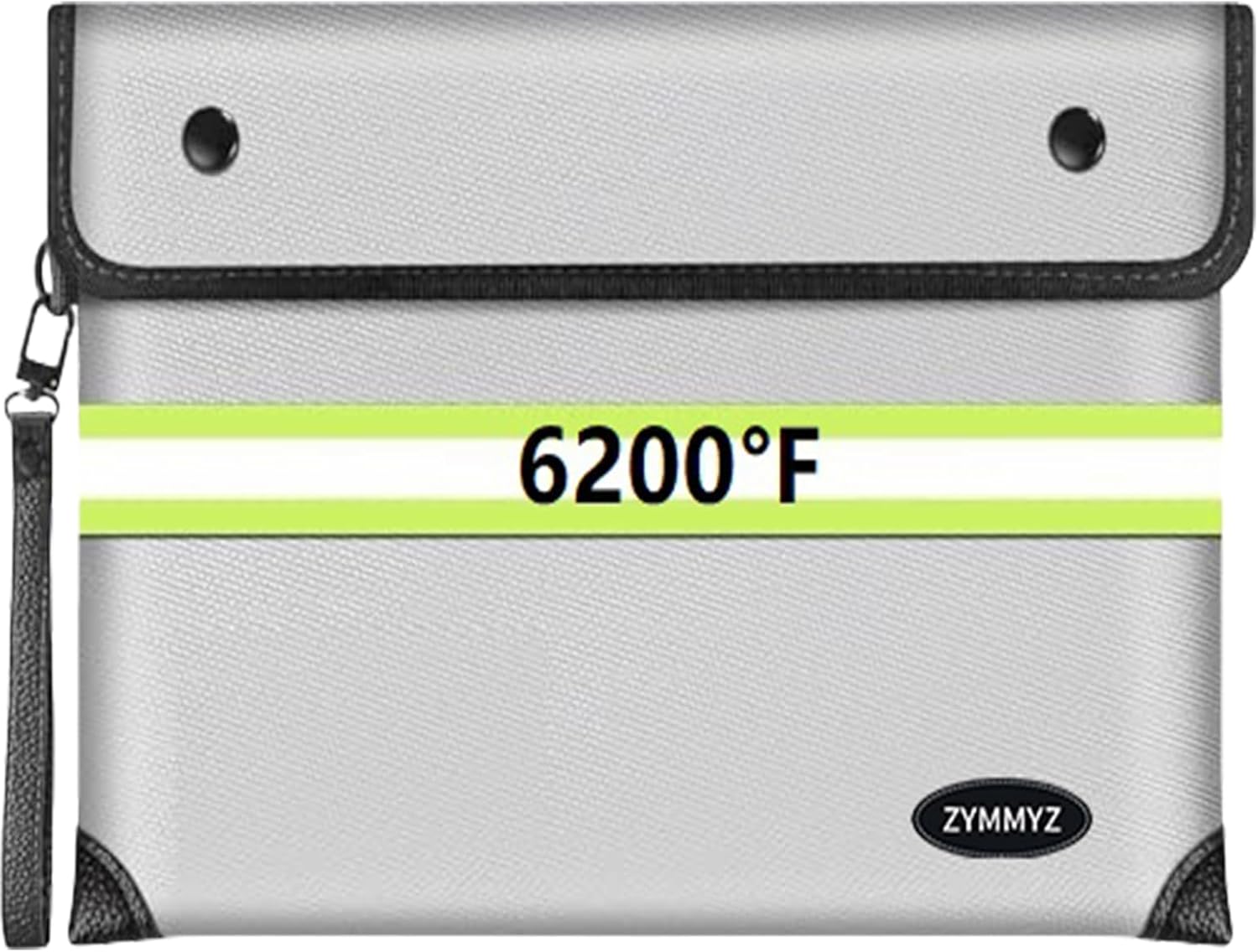 6200°F Upgraded Fireproof Document Bag with Waterproof Zipper,9 Layers of Heat Insulated Materials,Fireproof Money Bag for Cash,Valuables and Important Documents（Not Suitable for A4 Files）