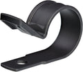 Secure 3/4 Inch Premium R Type UV Black Nylon Screw Mount Cable Clamp for Wire Management - 100 Pack