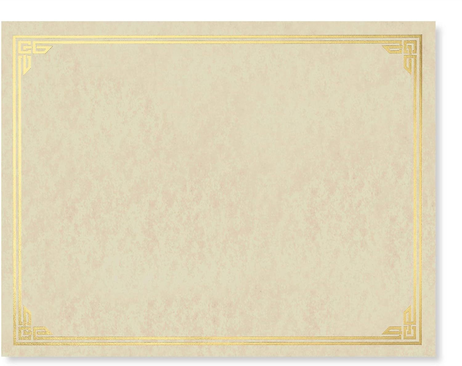 PaperDirect Gold Foil on Aged Parchment Classic Parchment Specialty Certificates, 8½ x 11, 50 Count, Certificates and Awards Paper, for School, Work, Diplomas & Award Certificates