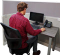 OBEX Acoustical Cubicle Privacy Screen Extender Desk Panel & Office Divider, Add Separation & Block Noise, 12" x 66", Slate