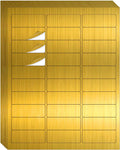 1" x 2-5/8" Address Labels- Gold Shipping Labels Stickers/Mailing Labe Stickers for Laser/Inkjet Printer, Matte- Permanent Adhesive Sticker