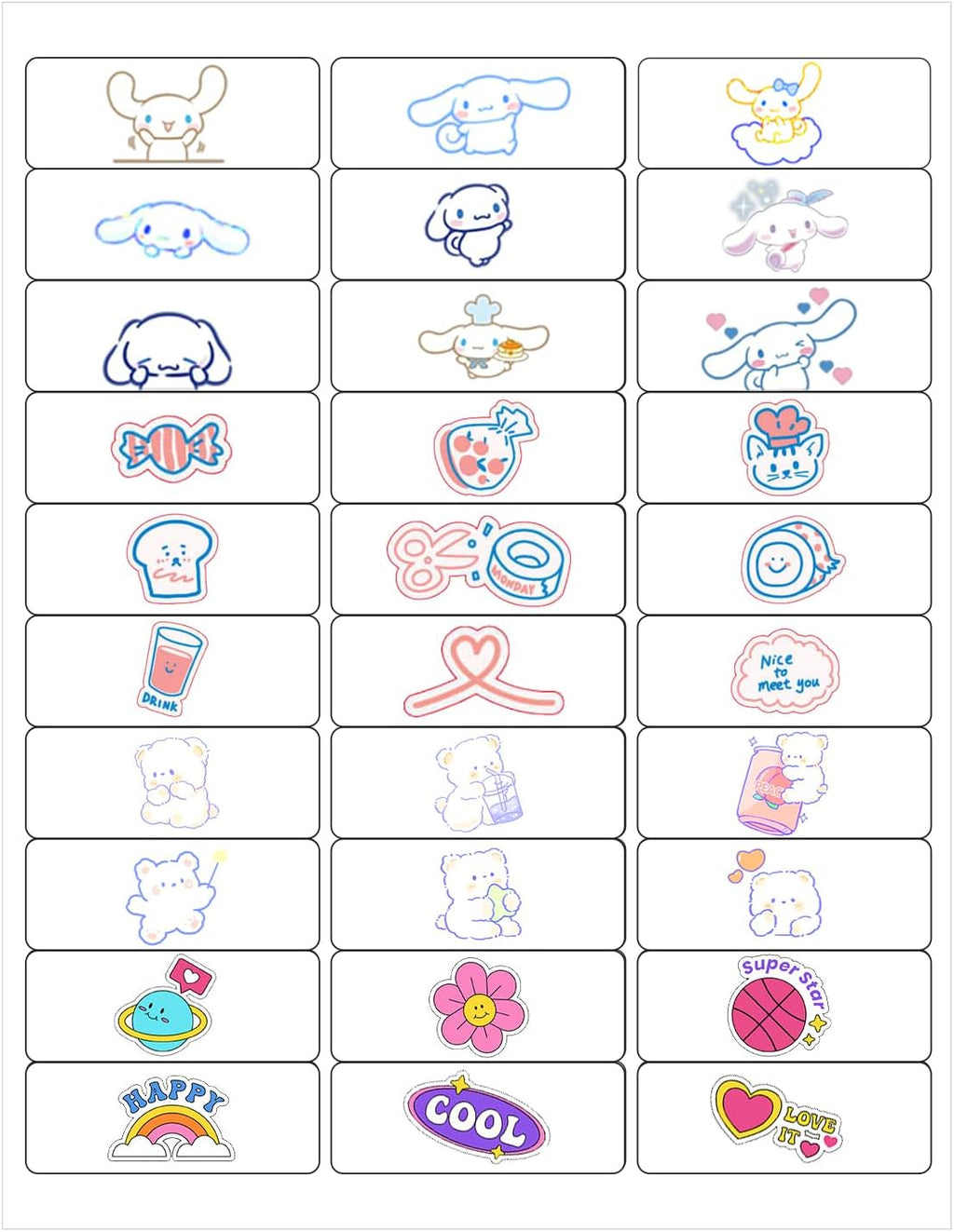 1" x2-5/8 Shipping Address Labels, Blank Mailing Labels, 30-UP White Self-Adhesive Name Tag Stickers for Inkjet and Laser Printer [500 Sheet 15000 Labels]