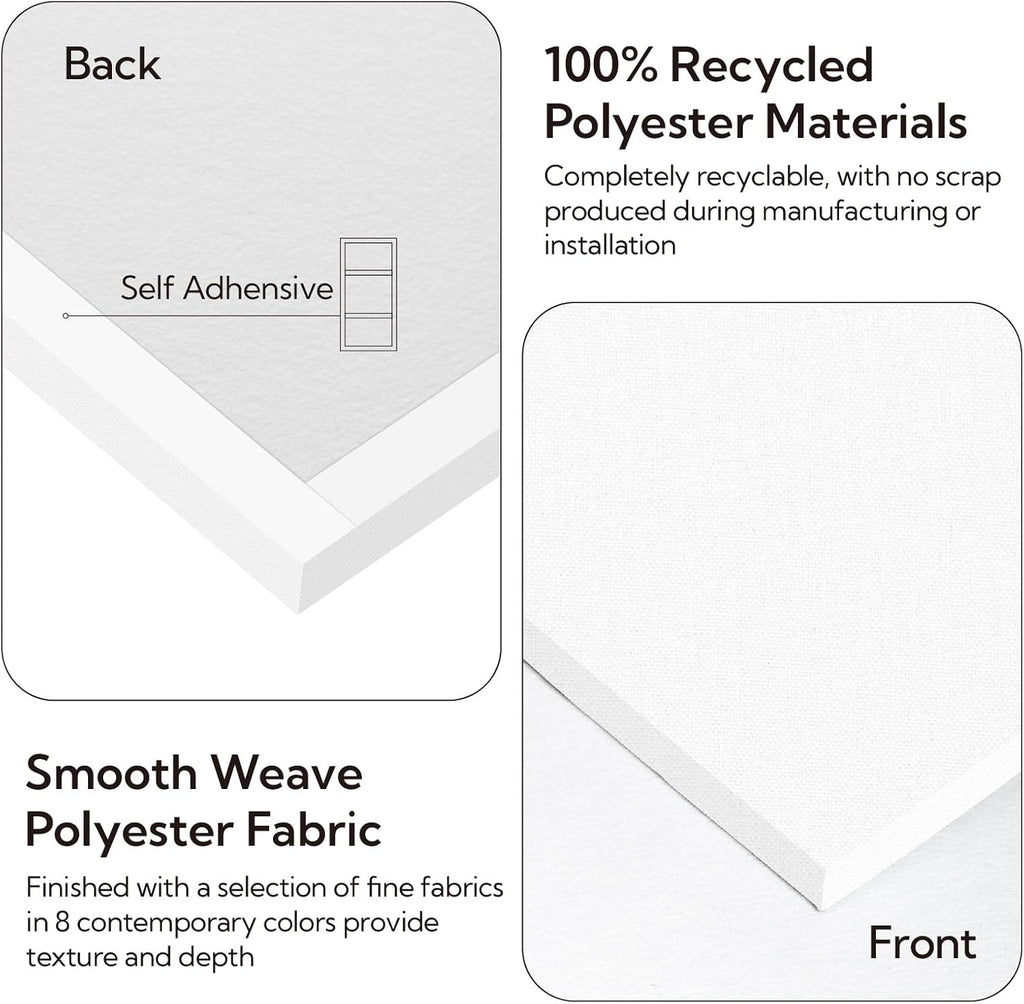 Olanglab Acoustic Panels 2 Pack, 48''x24'' Large Sound Panels, Fabric Wrapped Sound Proof Foam Panels for Walls, Sound Absorbing Panels for Recording Studio Acoustical Treatments (White)