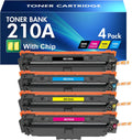 210A Toner Cartridges 4 Pack: 210X MFP 4301fdw Compatible for HP 210A 210 Toner Cartridges Set Color Laserjet Pro MFP 4301fdw 4301fdn Pro 4201dw 4201dn Series Printer W2100A W2100X High Yield Ink