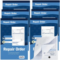 gisgfim 6 Pad Repair Order Book 2 Part Carbonless Receipt Books Consecutively Numbered with Claim Check Stub Invoice Receipts Book Work Order Form Receipt Book Orders for Small Business 50 Set per Pad