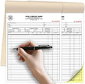 Custom Invoice Receipt Book for Small Business 8.5x11" Personalized 2-Part Contractor Duplicate Carbonless Sales Forms with Company Name Address Phone Number 100 Sets