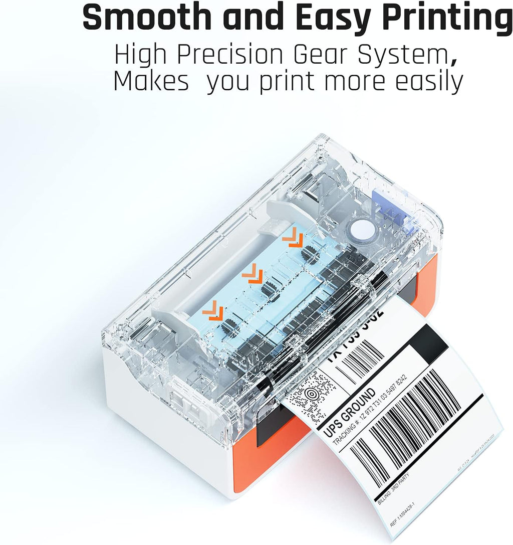 K COMER Thermal Label Printer 300DPI,4x6 Shipping Label Printer for Package,Desktop Label Maker Compatible with Amazon, Etsy, USPS, Shopify, Ebay, Work with Windows & Mac for Small Business