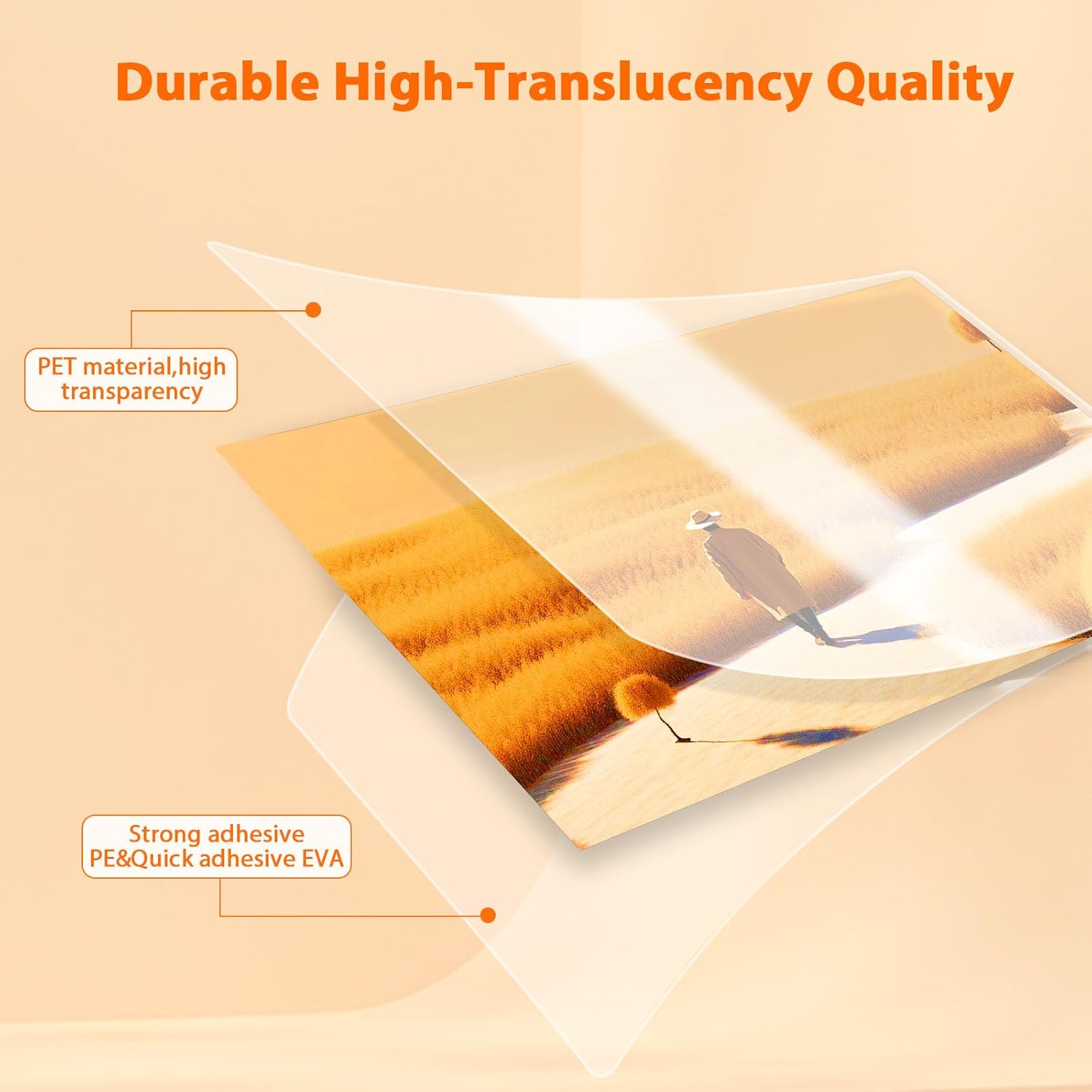 Laminating Sheets 100 Pack, 3 Mil Clear A4 Thermal Laminate Pouches, 8.7 x 11.9-inch Lamination Sheet, Laminator Plastic Paper Hold 8.5 x 11 inch, Suitable for Paper/Photo/Card/Notecard