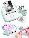 Memoking Sticker Printer - T02 Mini Printer Print Pods Portable Thermal Inkless Sticker Maker Machine Bluetooth Pocket Impresora Portátil Instant Print for Notes, Anatomical Diagrams, Journal,DIY,Gift