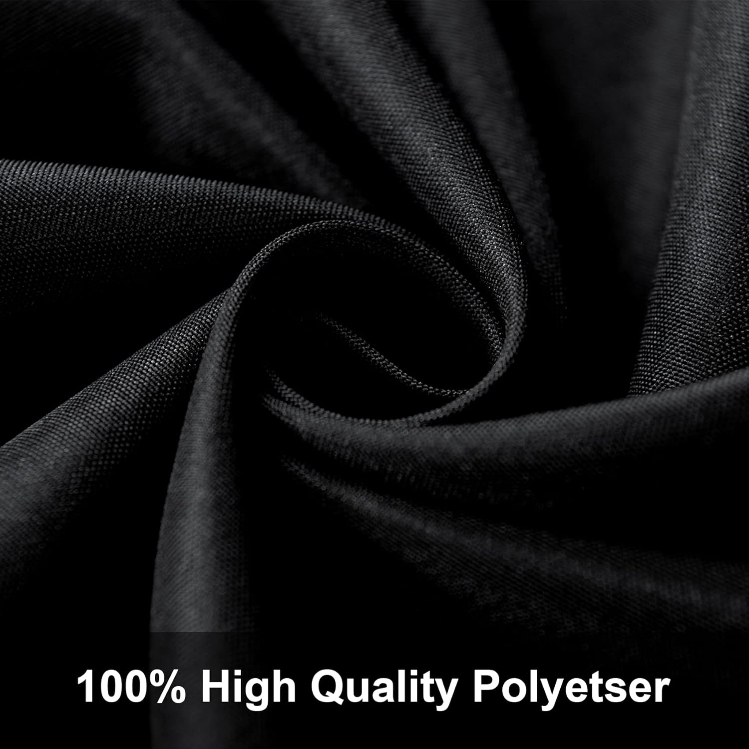 Joccun 8X10FT Black Backdrop Background for Photography,Polyester Backdrop Curtain Background Screen for Photography,Photoshoot,Video Recording,Studio(8X10ft,Black)
