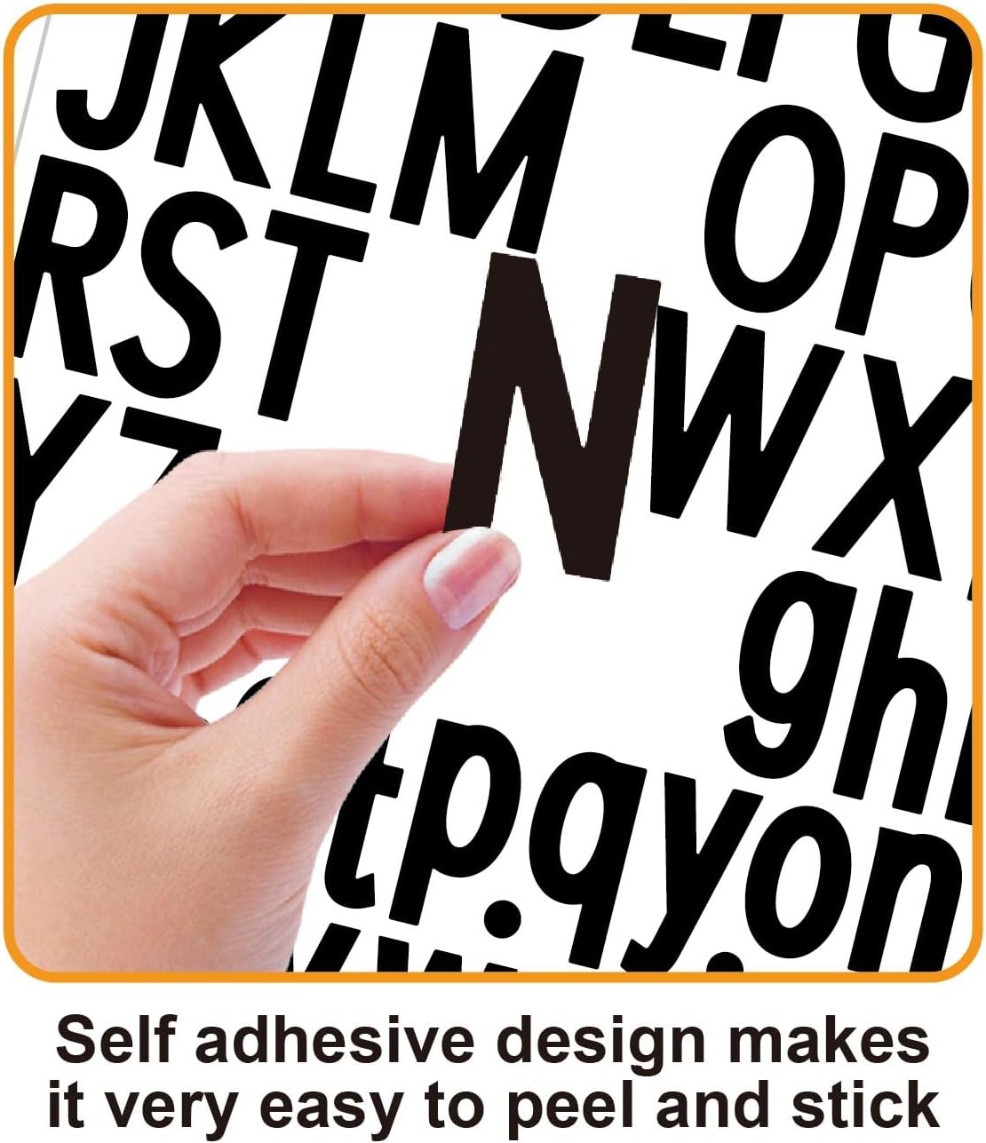 10 Sheets Letter and Number Stickers 1.5 inch Vinyl Self-Adhesive Alphabet Stickers, Mailbox Numbers Stickers, Cup Labels, Holiday Party Decoration (Black, 1.5 inch)