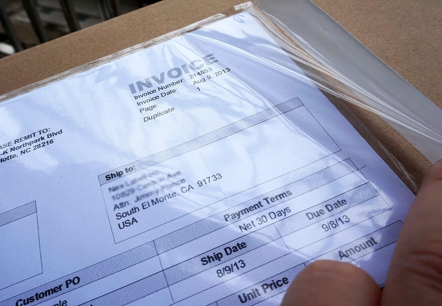 (1000 Pcs) Premium 6''x10'' Packing List Envelopes, Tailored Size for Letter-size Paper Folded in Half, Adhesive Shipping Label Pouches/Sleeves