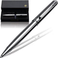 Silver Luxury ballpoint Pen (Made In USA) fancy gift set for women, Real 24K Gold Plating, Professional executive pen gift set for men (Lux BallPoint Silver)