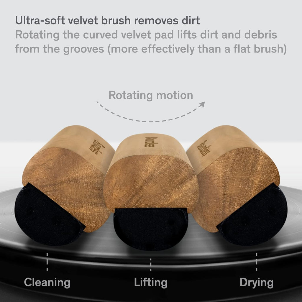 Vinyl Record Cleaning Kit - 5-in-1 Vinyl Cleaner Kit Includes Record Brush, Stylus Cleaner, Cleaning Solution, Nylon Brush & Metal Case