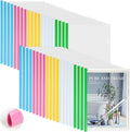 100 Pcs Clear Report Cover with Sliding Bar 50 Sheet Capacity Presentation Binder Transparent Resume Folder Plastic Folder for File Report School Office(Novetly Color,Water Drop)