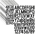10 Sheets Letter and Number Stickers 1.5 inch Vinyl Self-Adhesive Alphabet Stickers, Mailbox Numbers Stickers, Cup Labels, Holiday Party Decoration (Black, 1.5 inch)