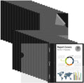Ndsox 30 Packs Clear Front Report Covers with 3-Prong Fasteners, Plastic Project Presentation Folders Resume Document Covers with Black Back for 8.5" x 11" Letter Size Paper for School Office Business
