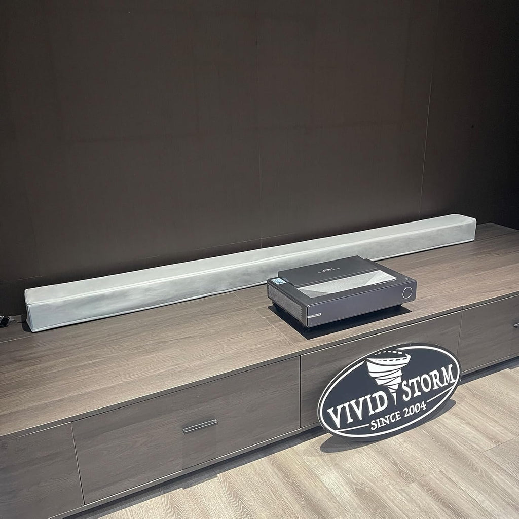 VIVIDSTORM 120" Motorized Projector Screen Waterproof Dust Cover with White Color,VSWDS120HW