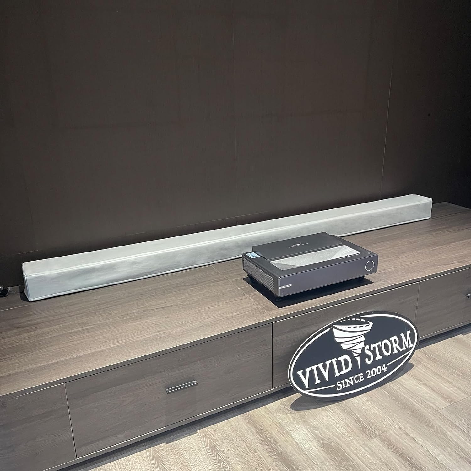 VIVIDSTORM 100" Motorized Projector Screen Waterproof Dust Cover with White Color,VSWDS100HW