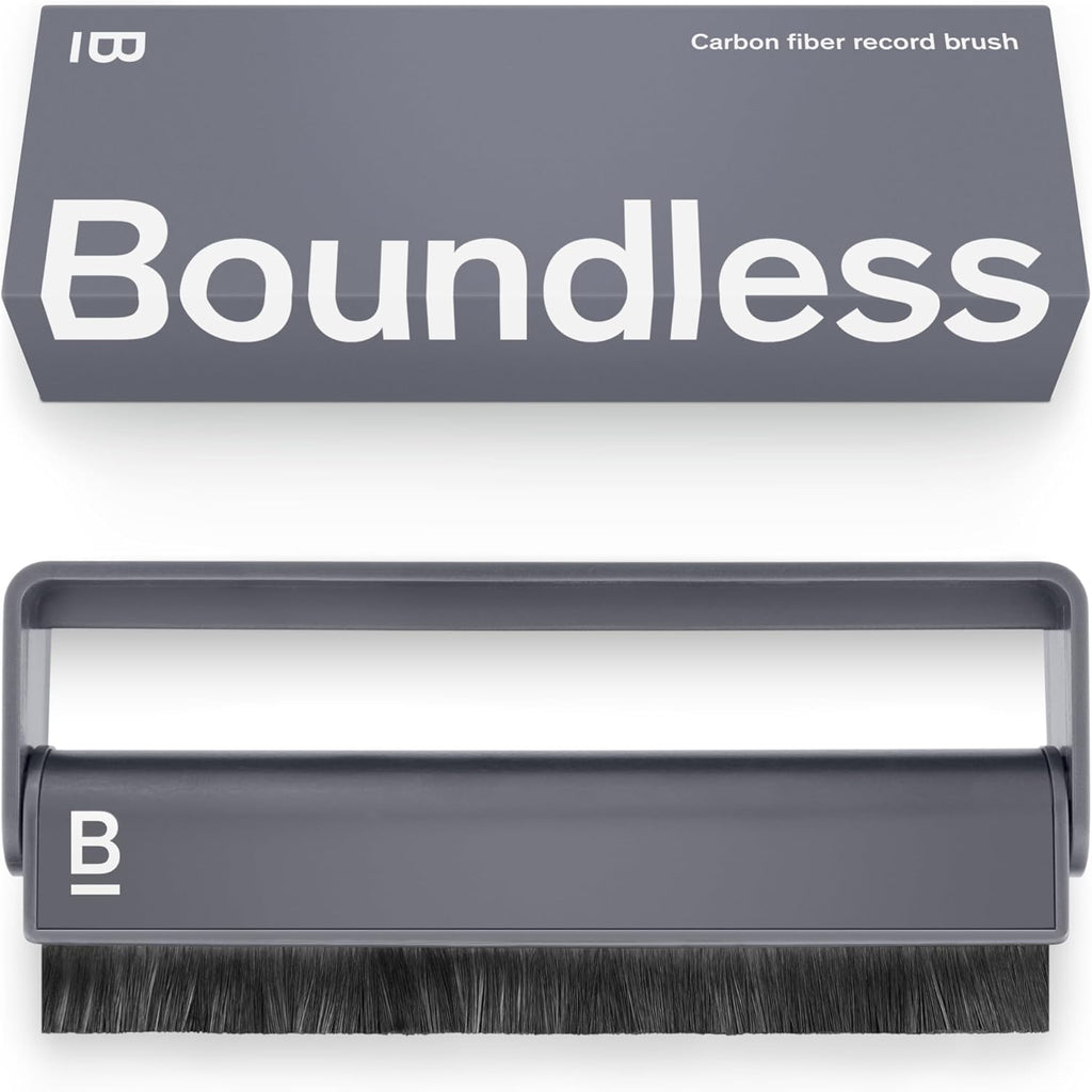 Record Cleaner Brush - Carbon Fiber Anti-Static Vinyl Brush - Record Player Accessories for Vinyl Cleaning