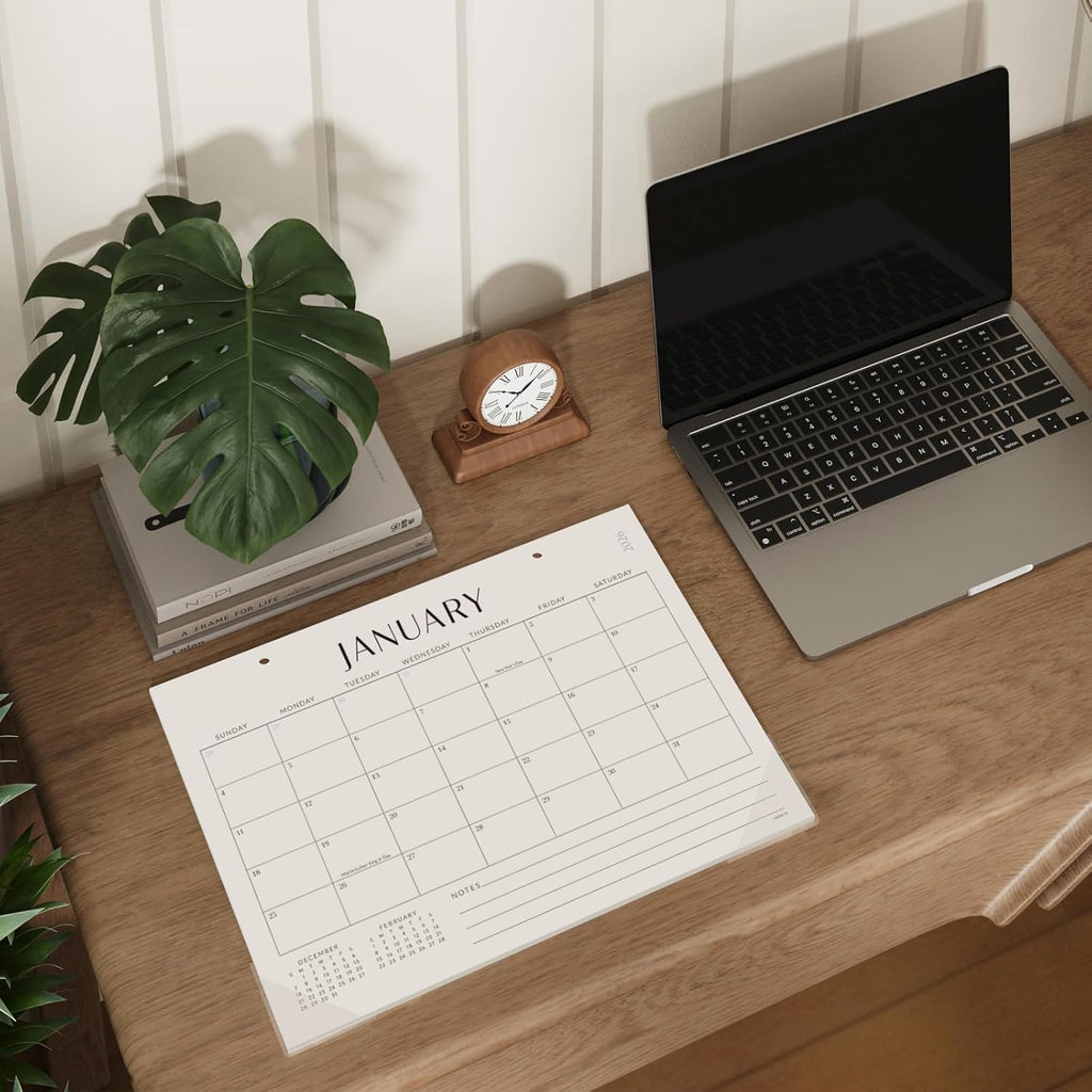 Jotsome Desk Calendar 2025-2026, Desk Pad Calendar From Now to December 2026 14x10.5 inch, Desk Blotter Calendar for Home and Office, Easy Planning