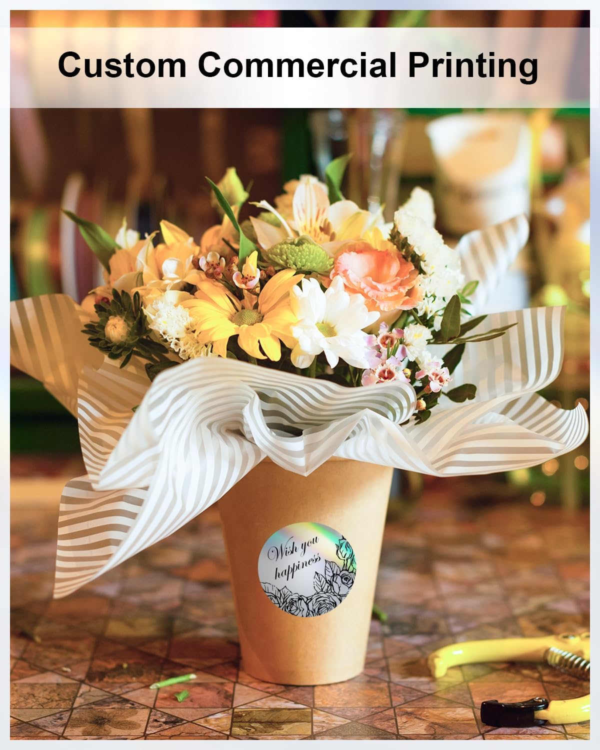 Phomemo 2" inch Round Reflective Thermal Labels, Color Self-Adhesive Stickers Label, Relly Cool Thermal Printer Label for Address, Logo, Shipping, Barcodes, QR Code (400 Labels/Rolls,1 Roll