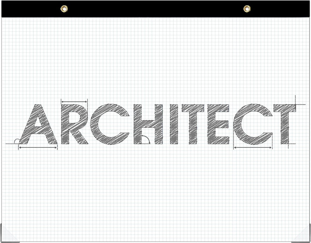 (2 Pack) Large Engineering Graph Paper Pad, 100 Sheets/200 Pages, 22" x 17" Quadrille Grid Paper for Drafting, Engineering, Blueprint Drawing, Architect Designer, 4"x4" Blue Grid, Giant Drafting Pad