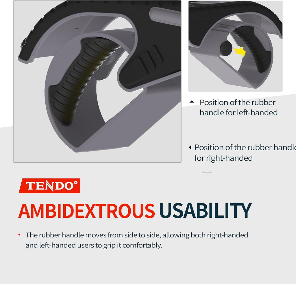 Heavy Duty Shipping Tape Dispenser: TENDO° Premium Line – Reusable, Replaceable, Eco-Friendly 2’’ Master Piece Dispenser for Pros with Patented 10° Sloped Chromium Blades - P-2200 (4th Gen.)_Green