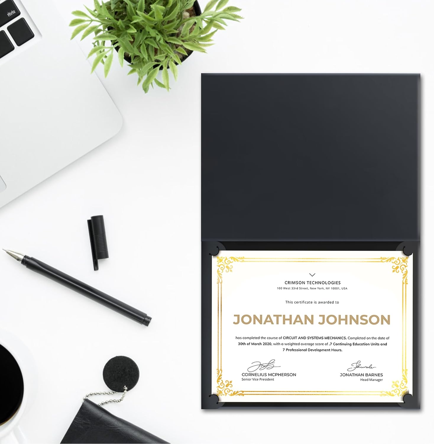 50 Sheets Certificate Paper for Printing,Gold Foil Metallic Border,8.5x11 inch Blank Award Certificate Paper,Laser & Inkjet Printer Compatible,For Office,Business Awards,School Diplomas（New Packaging）