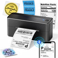 Phomemo Shipping Label Printer, 241BT 4X6 Wireless Thermal Label Printer for Small Business, Labels Printers for Shipping Package, Compatible with iPhone, Android, Amazon, Shopify, UPS, Black