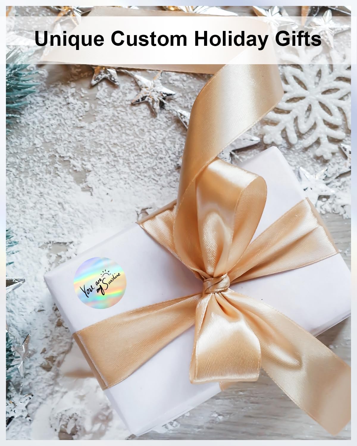 Phomemo 2" inch Round Reflective Thermal Labels, Color Self-Adhesive Stickers Label, Relly Cool Thermal Printer Label for Address, Logo, Shipping, Barcodes, QR Code (400 Labels/Rolls,1 Roll