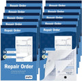 gisgfim 10 Pad Repair Order Book 2 Part Carbonless Receipt Books Consecutively Numbered with Claim Check Stub Invoice Receipt Book Work Order Form Receipt Book Order for Small Business 50 Set per Pads