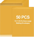 50 Pcs 16 x 20 Inch Extra Large Mailing Envelopes 32lb with Gummed Flaps, Catalog Envelopes Jumbo Craft for Mailing, Storage and Organizing Documents Office Supplie