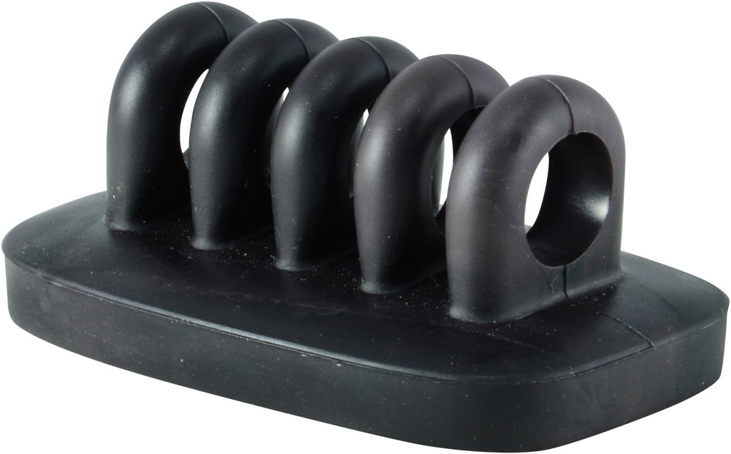 Cable Clip Holder Weighted Desktop Cord Management Fixture (Black)