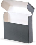 Gaylord Archival Blue/Grey Flip-Top Document Storage Box - 2 1/2W x 12 1/4L x 10 1/4" H