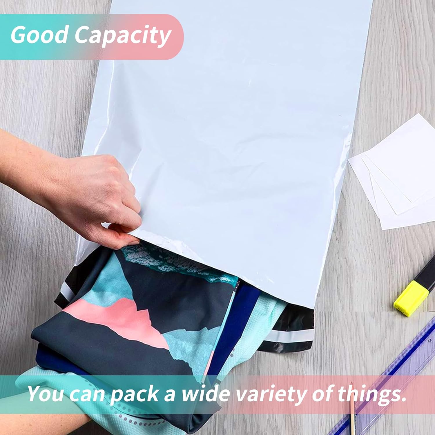 10" x 13" Poly Mailers Shipping Mailing Envelopes Bags, Envelopes Shipping Bags Self Sealing 2.5Mil (200 Bags)