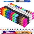 June Gold 39 Assorted Colored Dry Erase Whiteboard Markers, 13 Unique Colors, Chisel Tip, Low Odor, Comfortable Grip & Vivid Lines