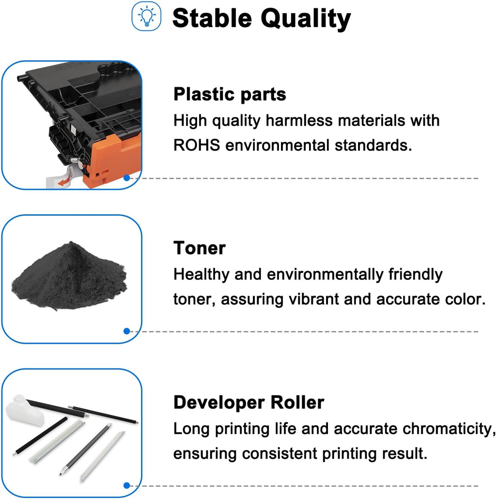 147A Black Toner Cartridge Compatible Toner Cartridge Replacement for HP 147A W1470A 147X W1470X for Enterprise M610n M611dn M611x M612dn M612x MFP M634h M635fht M635h M636fh Printer Ink (2-Pack)