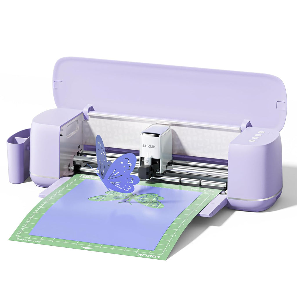 LOKLiK Cutting Machine 2 by HTVRONT - 5 in 1 Vinyl Cutter Machine with 5X Cutting Force, Cuts 100+ Materials, AI Painting, 13'' Smart Die Cutting Machine for All Crafts Cards 3D Arts Home Decor