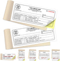 Custom Invoices Receipt Book for Small Business Personalized 2-Part Duplicate Carbonless Logo Receipt Books Sales Payment Forms with Company Name Address Phone Number 100 Sets 2.83" x 7"