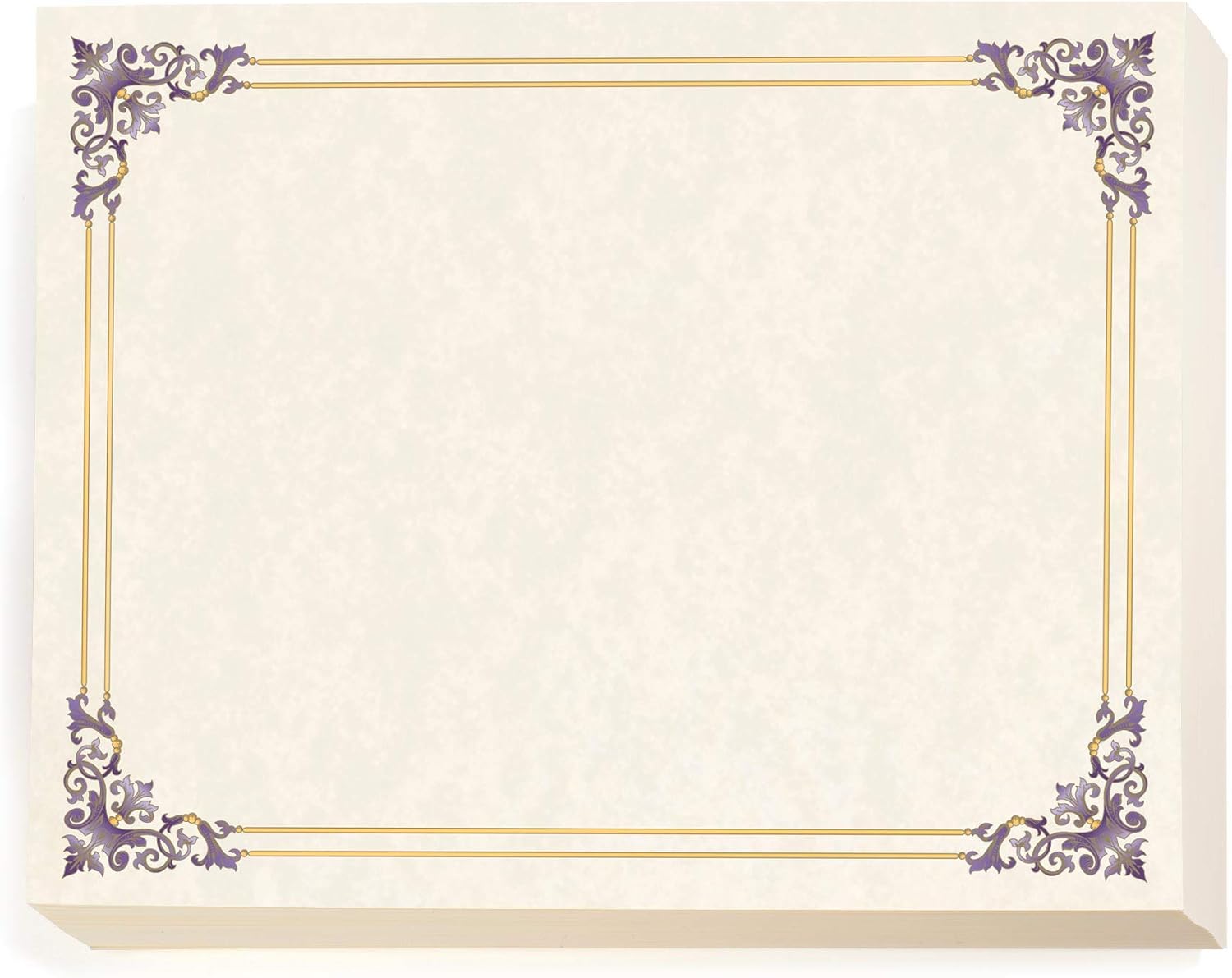 PaperDirect Wine and Gold Foil Accents on Renaissance Standard Certificates, 8½ x 11, 100 Count, Certificates and Awards Paper, for School, Work, Diplomas & Award Certificates
