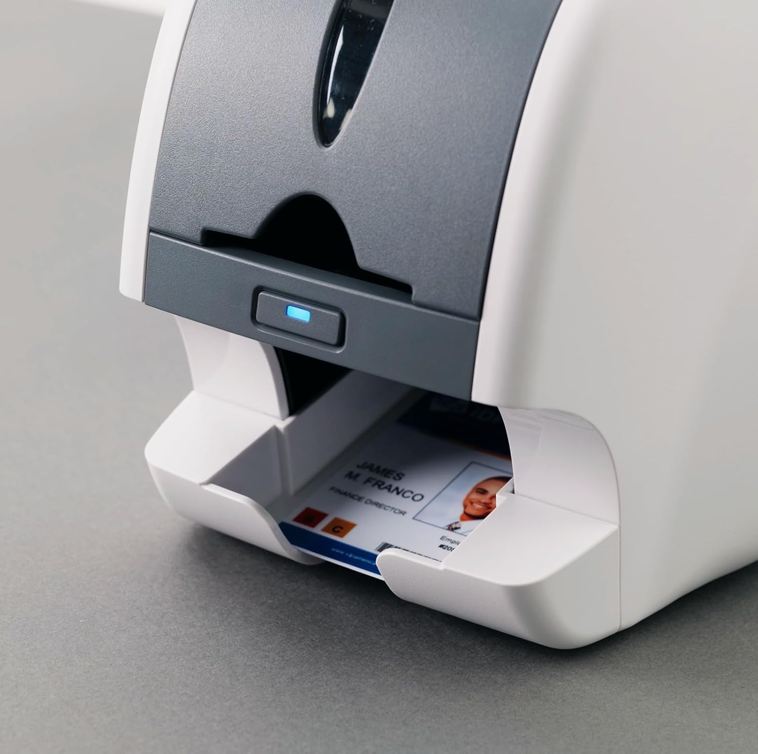 IDP SMART-31 Series ID Card Simplex Printer Kit with Windows ID Software, Manual and Guides - Includes 250-Print YMCKO Color Ribbon and 100 PVC Plastic Cards - Now with SMARTMark Security