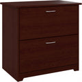 Bush Furniture Cabot 2 Drawer Lateral File Cabinet in Harvest Cherry, Home Office Chest for Letter, Legal, and A4-size Document Storage