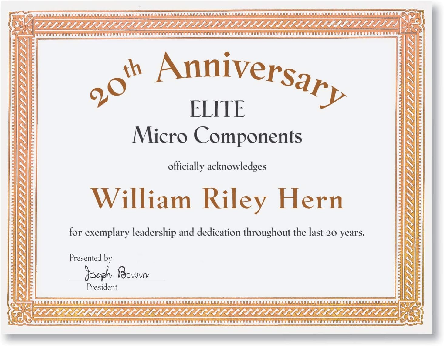 PaperDirect Copper on White Elite Specialty Certificates, 8½ x11, Foil Accents, 50 Count, Certificates And Awards Paper, For School, Work, Diplomas & Award Certificates